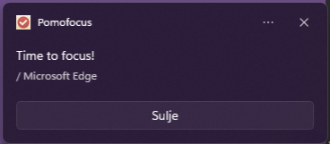 Ilmoitus tauon päätyttyä