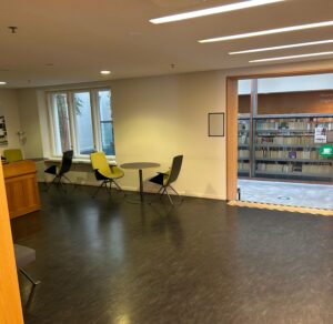 Kuva Vaasan pääkirjastosta, Dateron drop-in-piste.